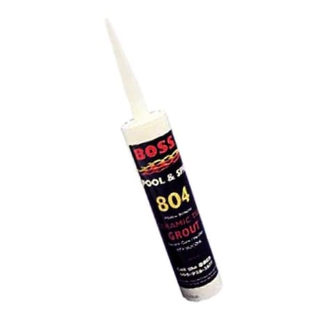 Accumetric Accumetric 80401 Boss 10.3 Oz. White Silicone Tile Grout - Cartridge 80401B